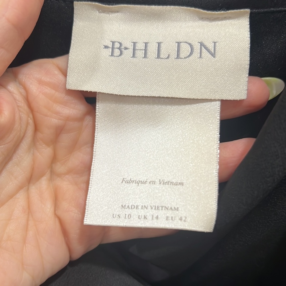 Bhldn Freya Black Satin Bridesmaid Dress - Picture 4 of 5